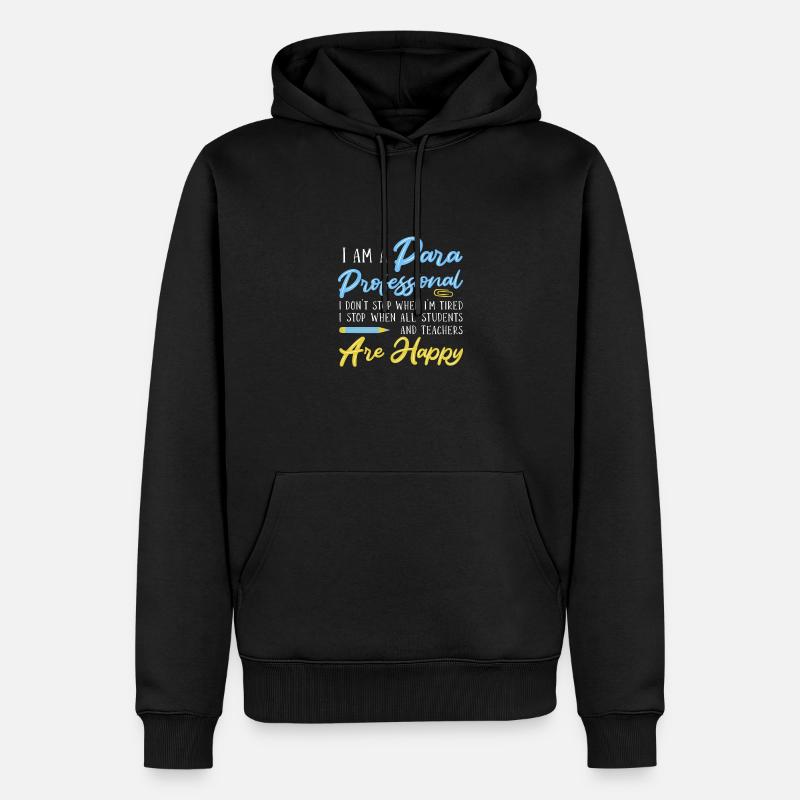 Paraprofessional - Männer Premium Bio Hoodie - Schwarz