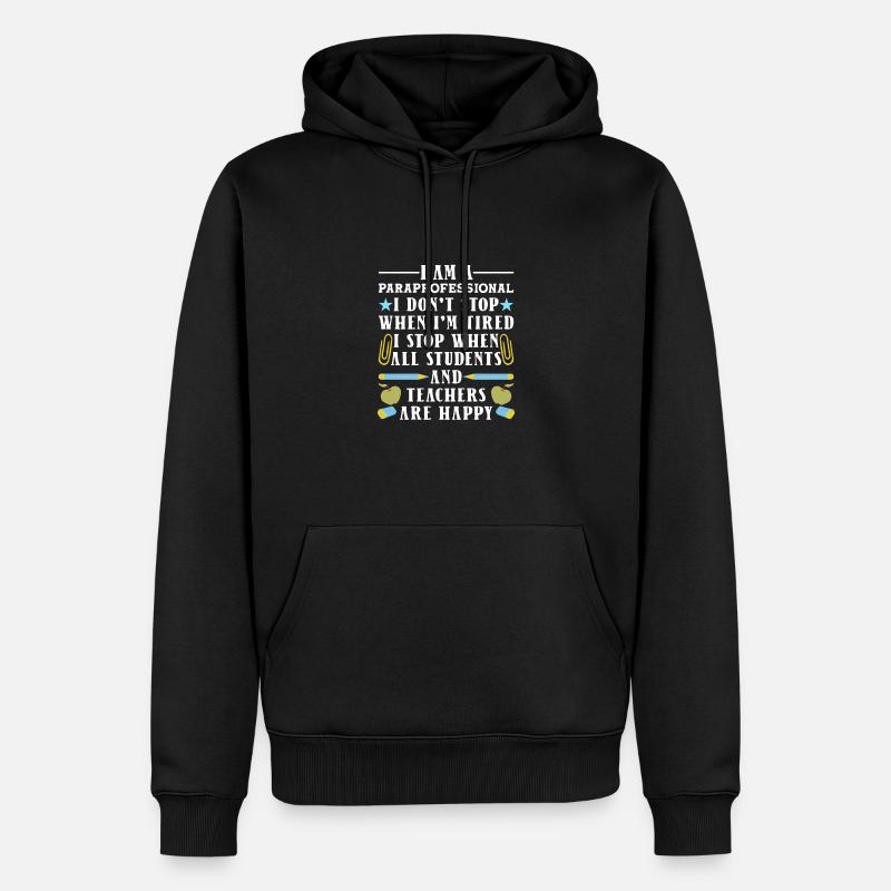 Paraprofessionnel - Sweat à capuche Premium bio Homme - noir