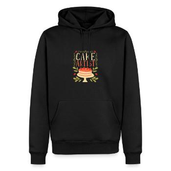 Kuchen backen Bäcker Konditor - Männer Premium Bio Hoodie - Schwarz - Vorne - Nico (187cm)