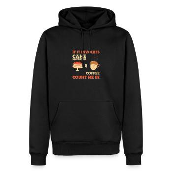 Kuchen backen Bäcker Konditor - Männer Premium Bio Hoodie - Schwarz - Vorne - Nico (187cm)