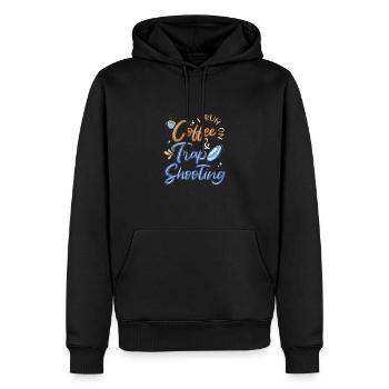 Tontaubenschießen - Männer Premium Bio Hoodie - Schwarz - Vorne - Nico (187cm)