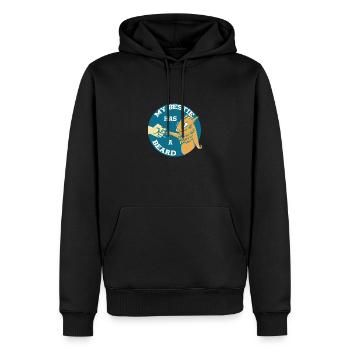 Bartagame Bearded Dragon - Men’s Premium Organic Hoodie - black - Front - Nico (187cm)