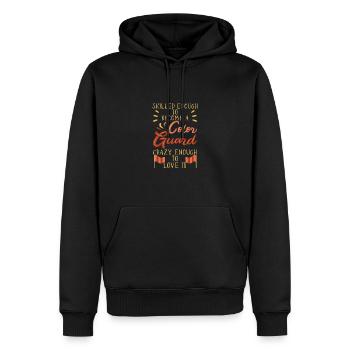 Color Guard - Männer Premium Bio Hoodie - Schwarz - Vorne - Nico (187cm)