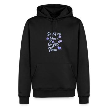 Stricken Stricknadel Wolle Lustiges - Männer Premium Bio Hoodie - Schwarz - Vorne - Nico (187cm)