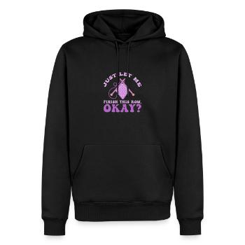 Stricken Stricknadel Wolle Lustiges - Männer Premium Bio Hoodie - Schwarz - Vorne - Nico (187cm)