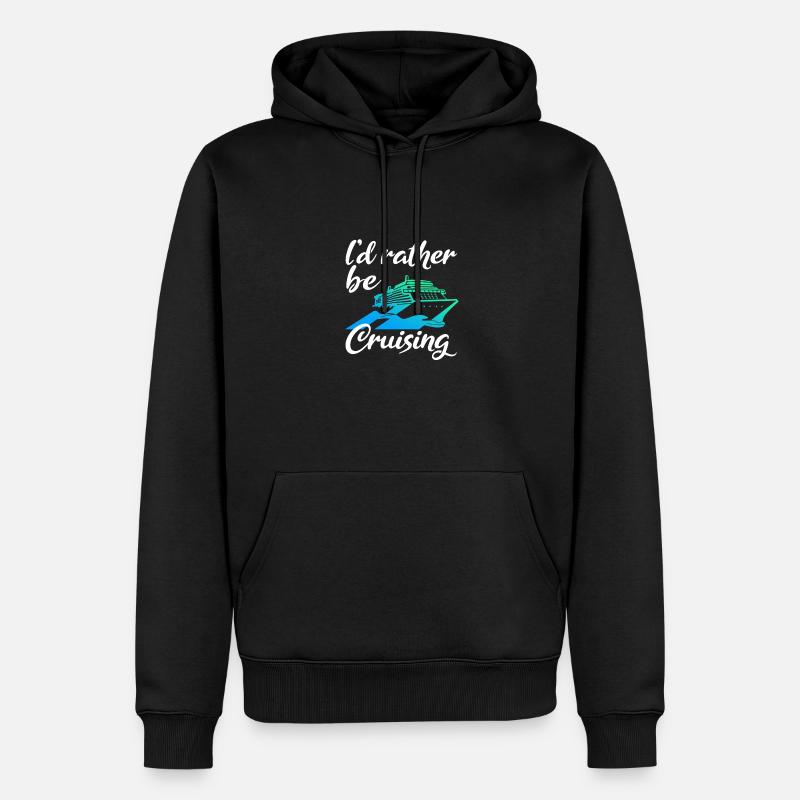 Bateau de croisière - Sweat à capuche Premium bio Homme - noir