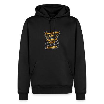 Posaune Posaunist - Männer Premium Bio Hoodie - Schwarz - Vorne - Nico (187cm)