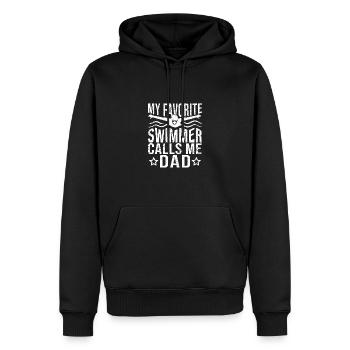 Schwimmen Schwimmer - Männer Premium Bio Hoodie - Schwarz - Vorne - Nico (187cm)