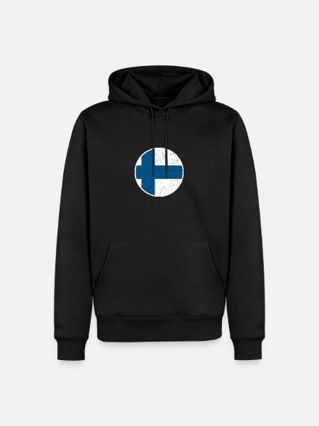 Finland Finnish flag Finn - Men’s Premium Organic Hoodie - black