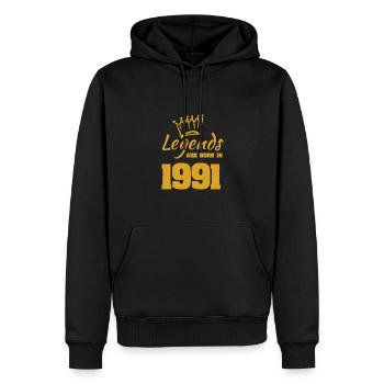 are 1991 - Männer Premium Bio Hoodie - Schwarz - Vorne - Nico (187cm)