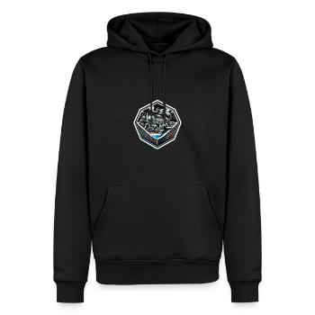 Gaga Ball Dodgeball Hexagon Pit Sport Team Game - Men’s Premium Organic Hoodie - black - Front - Nico (187cm)