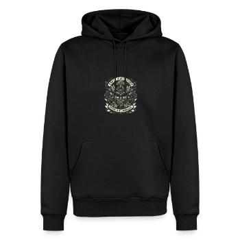 Anti-littering, Keine Umwelt, Müll Recyceln - Männer Premium Bio Hoodie - Schwarz - Vorne - Nico (187cm)