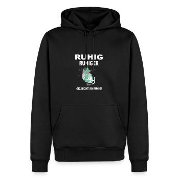 Ruhig Ruhiger Notarzt Rettungsdienst Sanitäter - Männer Premium Bio Hoodie - Schwarz - Vorne - Nico (187cm)