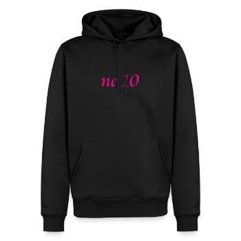 ne 10 - Männer Premium Bio Hoodie - Schwarz - Vorne - Nico (187cm)