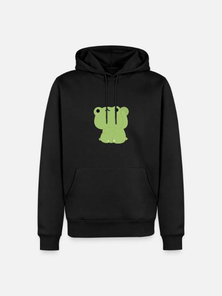 Couple de grenouilles - Sweat à capuche Premium bio Homme - noir