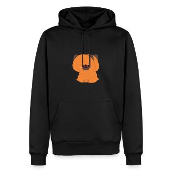 German Shepherd Couple - Men’s Premium Organic Hoodie - black - Front - Nico (187cm)