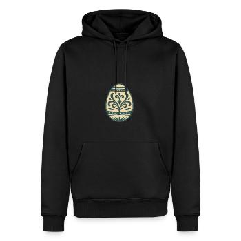 Osterei für das Osterfest - Männer Premium Bio Hoodie - Schwarz - Vorne - Nico (187cm)