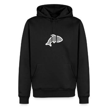 Coole Hai Illustration für alle Designs - Männer Premium Bio Hoodie - Schwarz - Vorne - Nico (187cm)