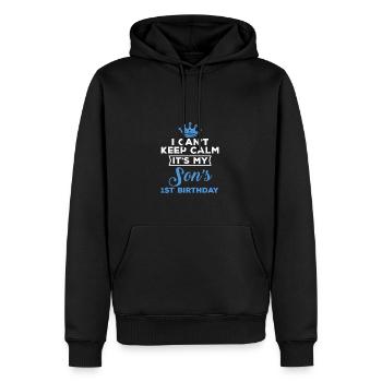 Ich kann nicht beruhigen, es ist meine Söhne 1. Bd - Männer Premium Bio Hoodie - Schwarz - Vorne - Nico (187cm)