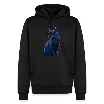 Sonnenbrille für Russisch Blaue Katze Geschenk - Männer Premium Bio Hoodie - Schwarz - Vorne - Nico (187cm)
