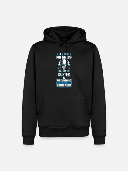 KÜSTER - Männer Premium Bio Hoodie - Schwarz