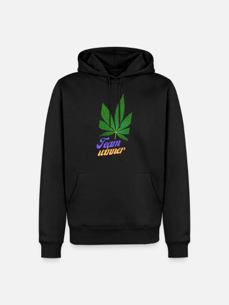 team winner, funny sayings, gift - Men’s Premium Organic Hoodie - black
