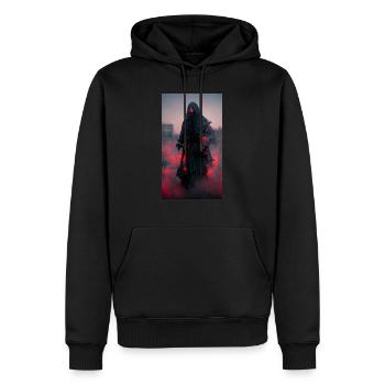 Red Grim reaper - Men’s Premium Organic Hoodie - black - Front - Nico (187cm)
