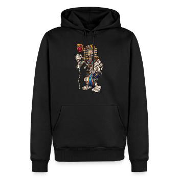 Pharao Mumie - Männer Premium Bio Hoodie - Schwarz - Vorne - Nico (187cm)