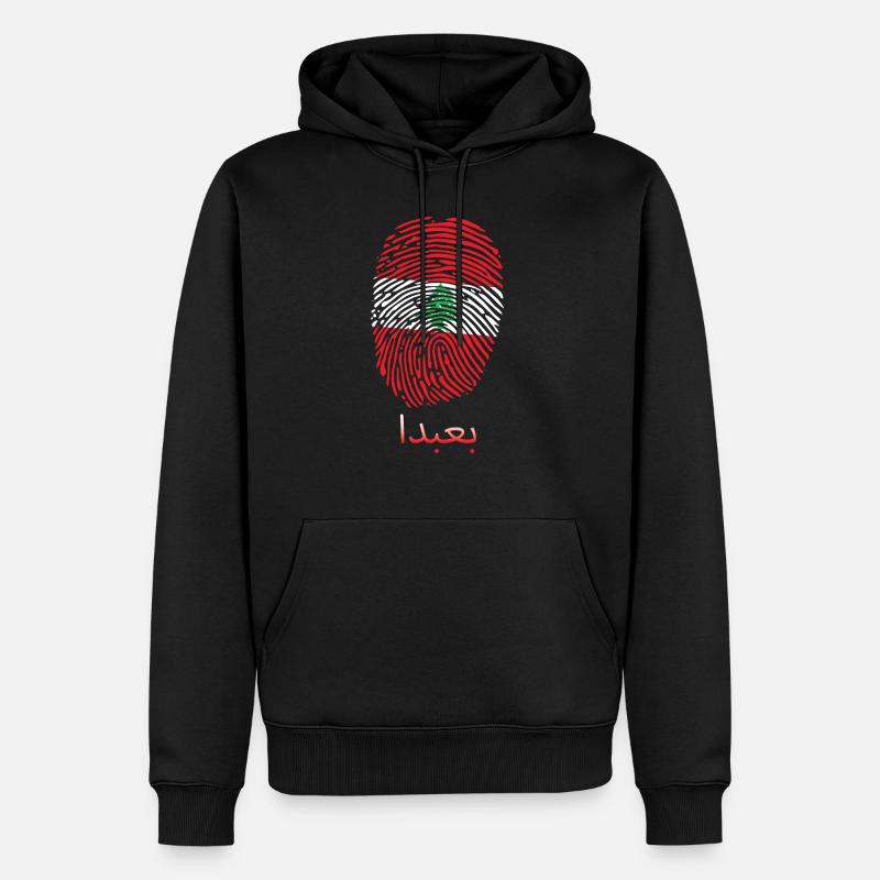 BAABDA Liban Liban Libanais Libanais - Sweat à capuche Premium bio Homme - noir