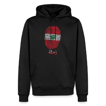 ZAHLE Libanese Libanon Libanesin Libanesisch - Männer Premium Bio Hoodie - Schwarz - Vorne - Nico (187cm)