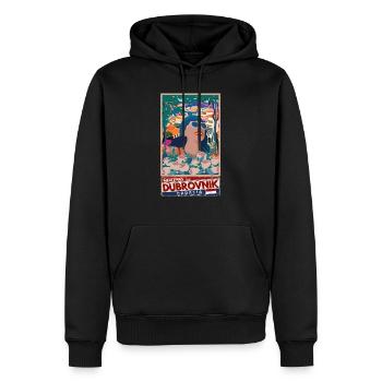Kroatien Kroatien Hrvatska Reisen Sommer Dubrovnik - Männer Premium Bio Hoodie - Schwarz - Vorne - Nico (187cm)