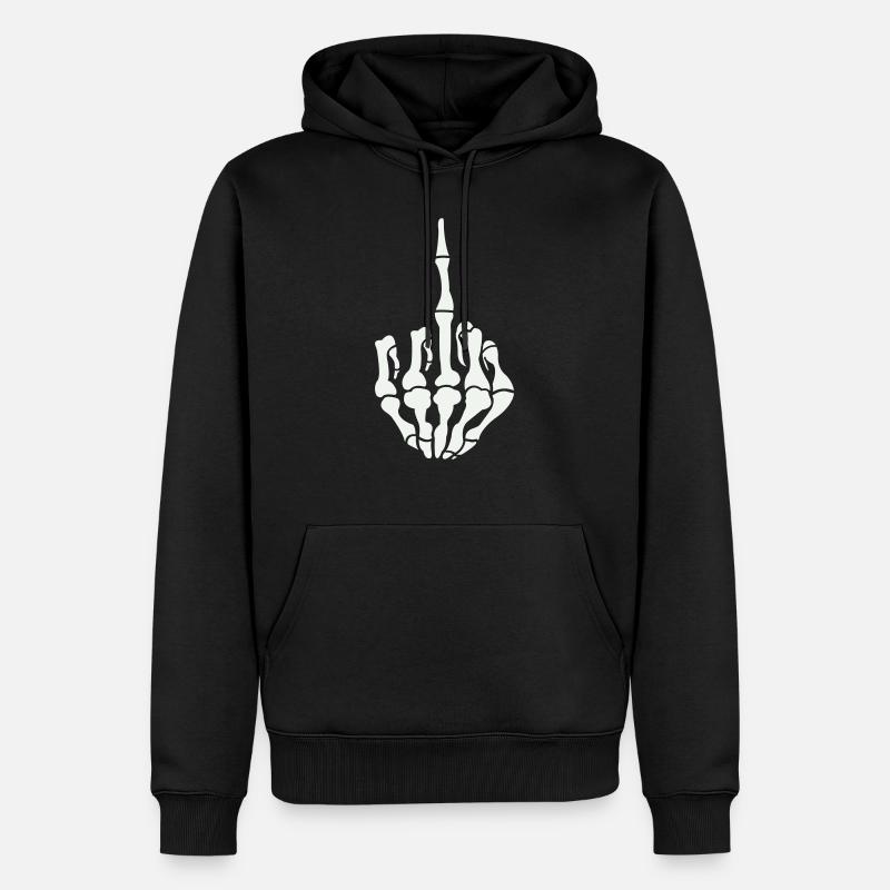 majeur du crâne - Sweat à capuche Premium bio Homme - noir