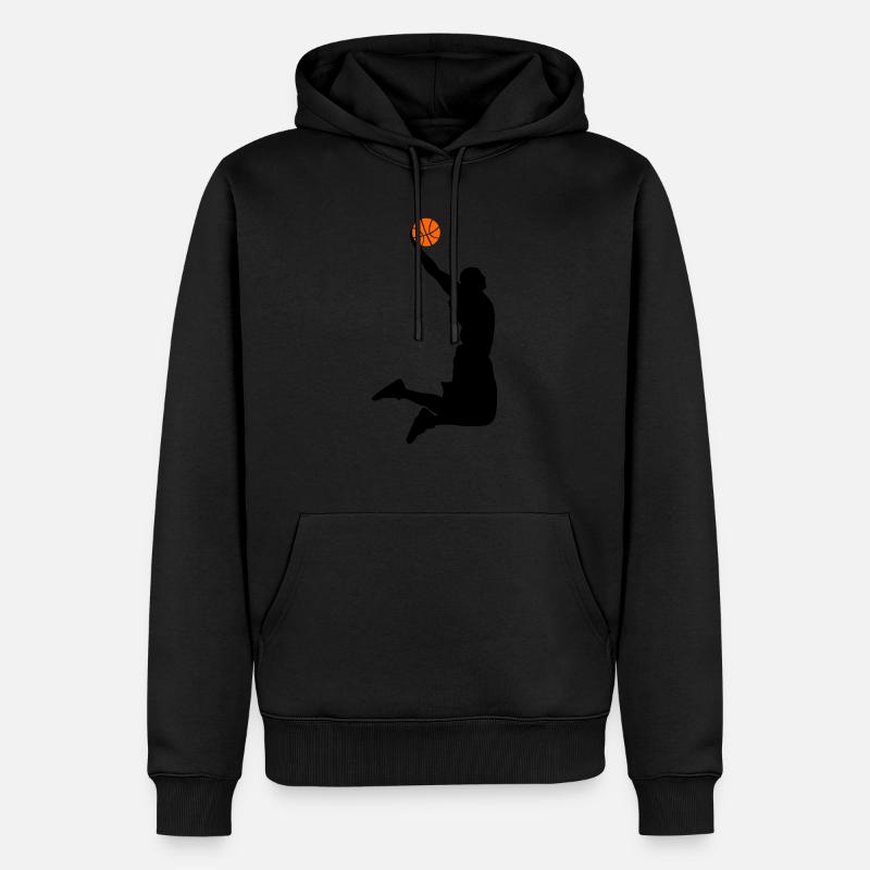Super-Dunk - Männer Premium Bio Hoodie - Schwarz