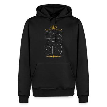 Prinzessin - Männer Premium Bio Hoodie - Schwarz - Vorne - Nico (187cm)