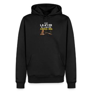 This Lawyer Is Always Appealing - Männer Premium Bio Hoodie - Schwarz - Vorne - Nico (187cm)