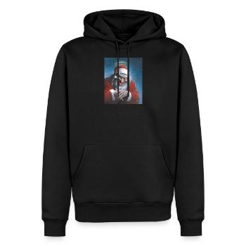 Santa Claus Santa Claus par Sebastian Krüger - Sweat à capuche Premium bio Homme - noir - Devant - Nico (187cm)