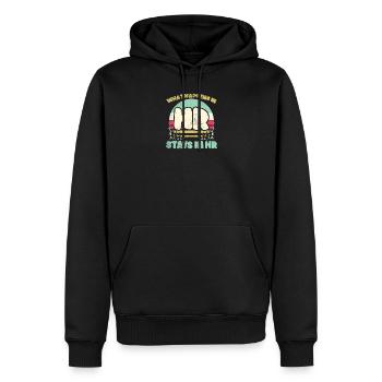 What Happens In HR Stays In HR - Männer Premium Bio Hoodie - Schwarz - Vorne - Nico (187cm)