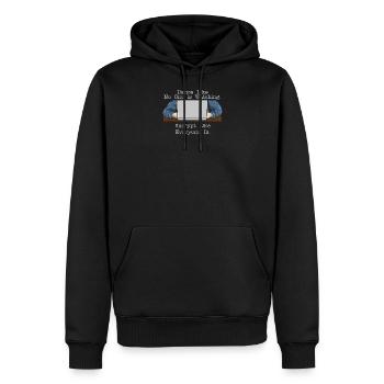 Dance Like Nobody Is Watching Encrypt Like - Männer Premium Bio Hoodie - Schwarz - Vorne - Nico (187cm)