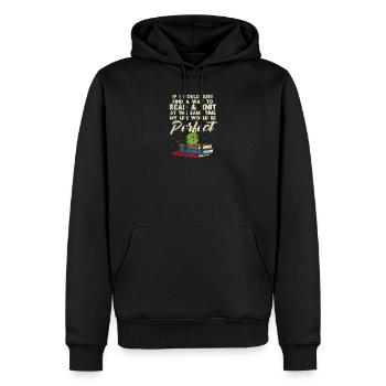 If I Could Find A Way To Read & Knit At The Same - Männer Premium Bio Hoodie - Schwarz - Vorne - Nico (187cm)