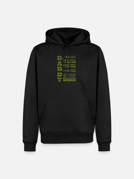 Inspirerende Motivatiequote Kunstprint - Mannen Premium Bio hoodie - zwart