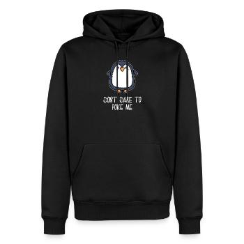 Antarctica Animal Cute Penguin Seabird Statement - Men’s Premium Organic Hoodie - black - Front - Nico (187cm)