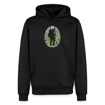 Bergwanderung Wandern Wanderer Wanderung Trekking - Männer Premium Bio Hoodie - Schwarz - Vorne - Nico (187cm)