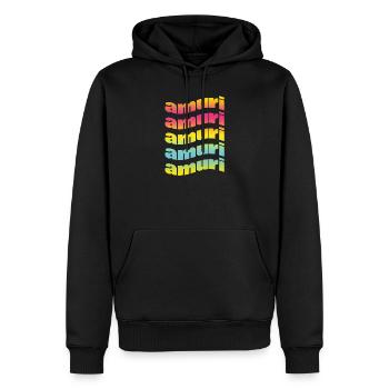 t shirt Sicily amuri t-shirt gift idea love - Men’s Premium Organic Hoodie - black - Front - Nico (187cm)