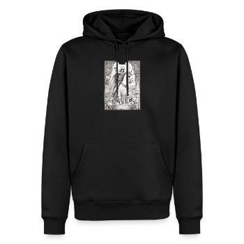Todesreiter Tarot Illustration - Männer Premium Bio Hoodie - Schwarz - Vorne - Nico (187cm)