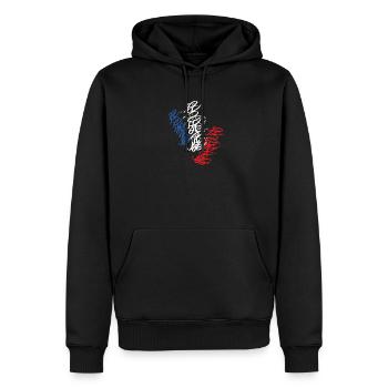 Strasbourg Street Art Day Graffiti T-Shirt - Men’s Premium Organic Hoodie - black - Front - Nico (187cm)