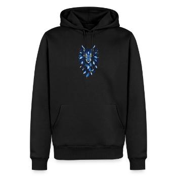 Indigo Revenant - Männer Premium Bio Hoodie - Schwarz - Vorne - Nico (187cm)
