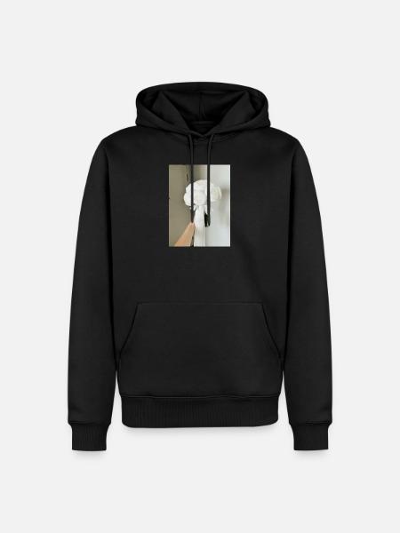 Peony Flower T-shirt - Men’s Premium Organic Hoodie - black