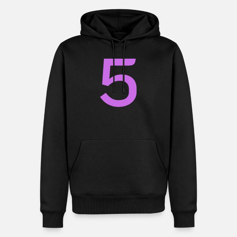 5 - Sweat à capuche Premium bio Homme - noir