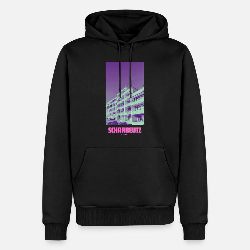 Scharbeutz Ostsee - Männer Premium Bio Hoodie - Schwarz