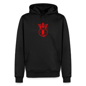 Royal Scorpion in Crown - Men’s Premium Organic Hoodie - black - Front - Nico (187cm)